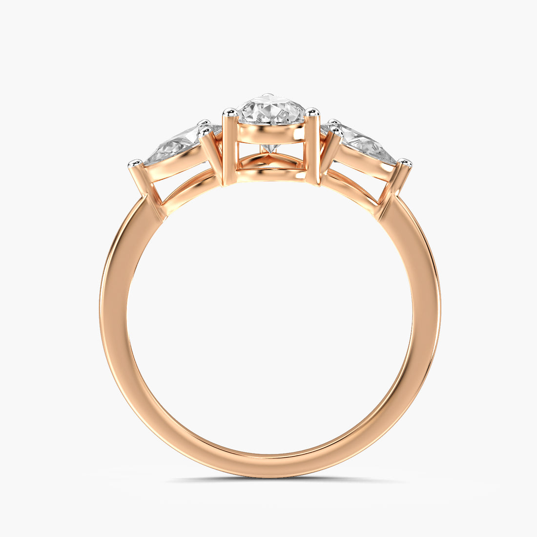 Trinity Pear Diamond Ring