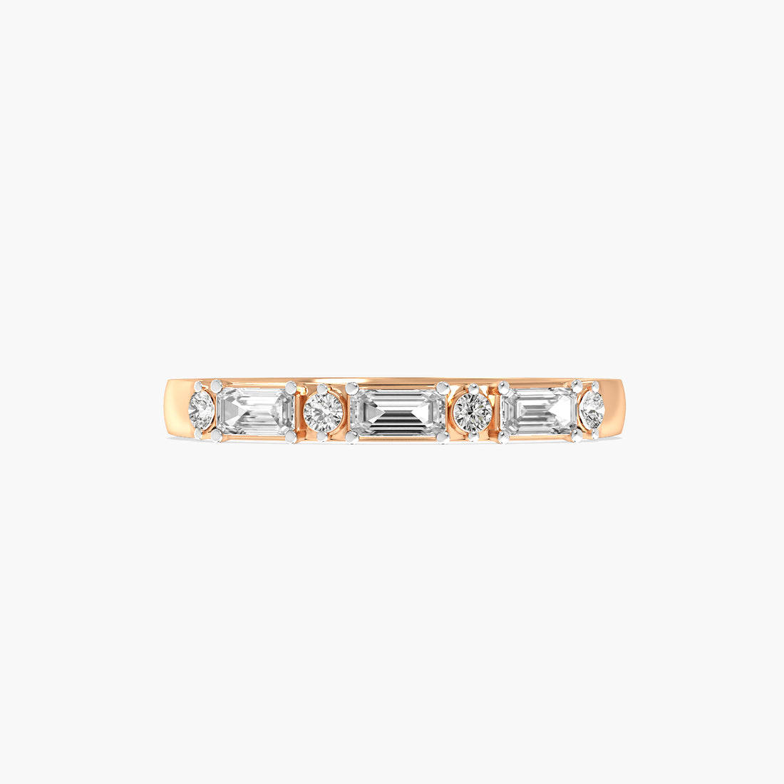 Aurel Emerald Diamond Band