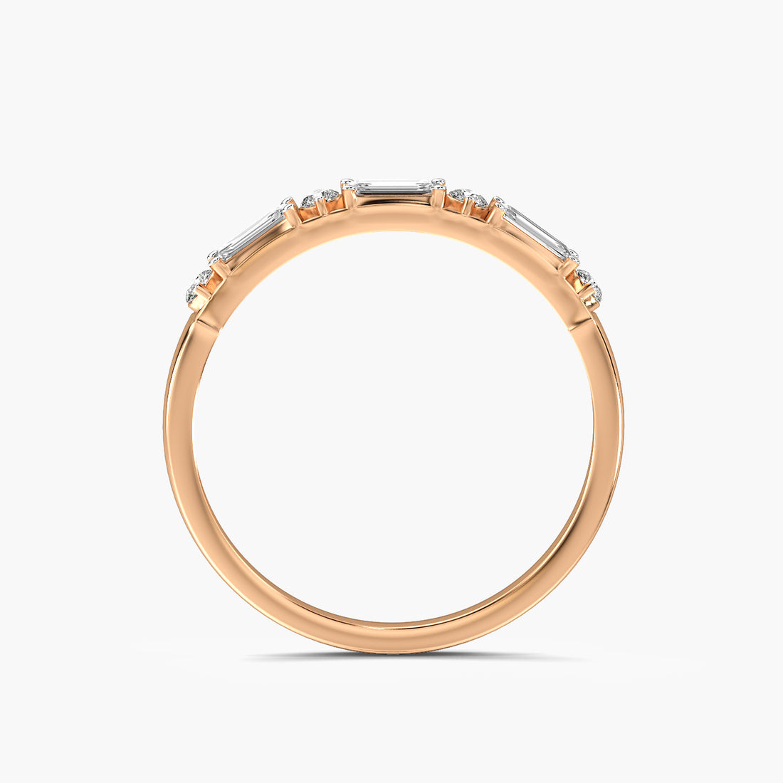 Aurel Emerald Diamond Band