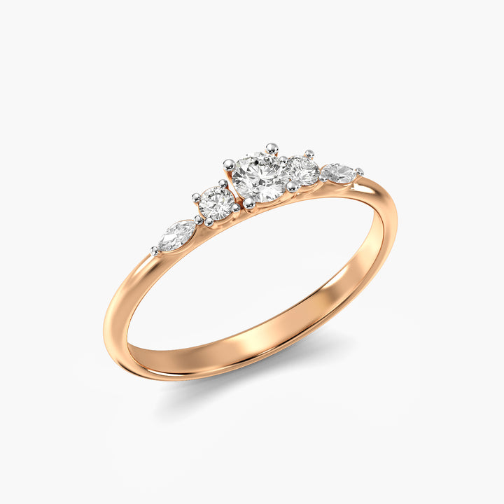 Celest Mixed Diamond Ring