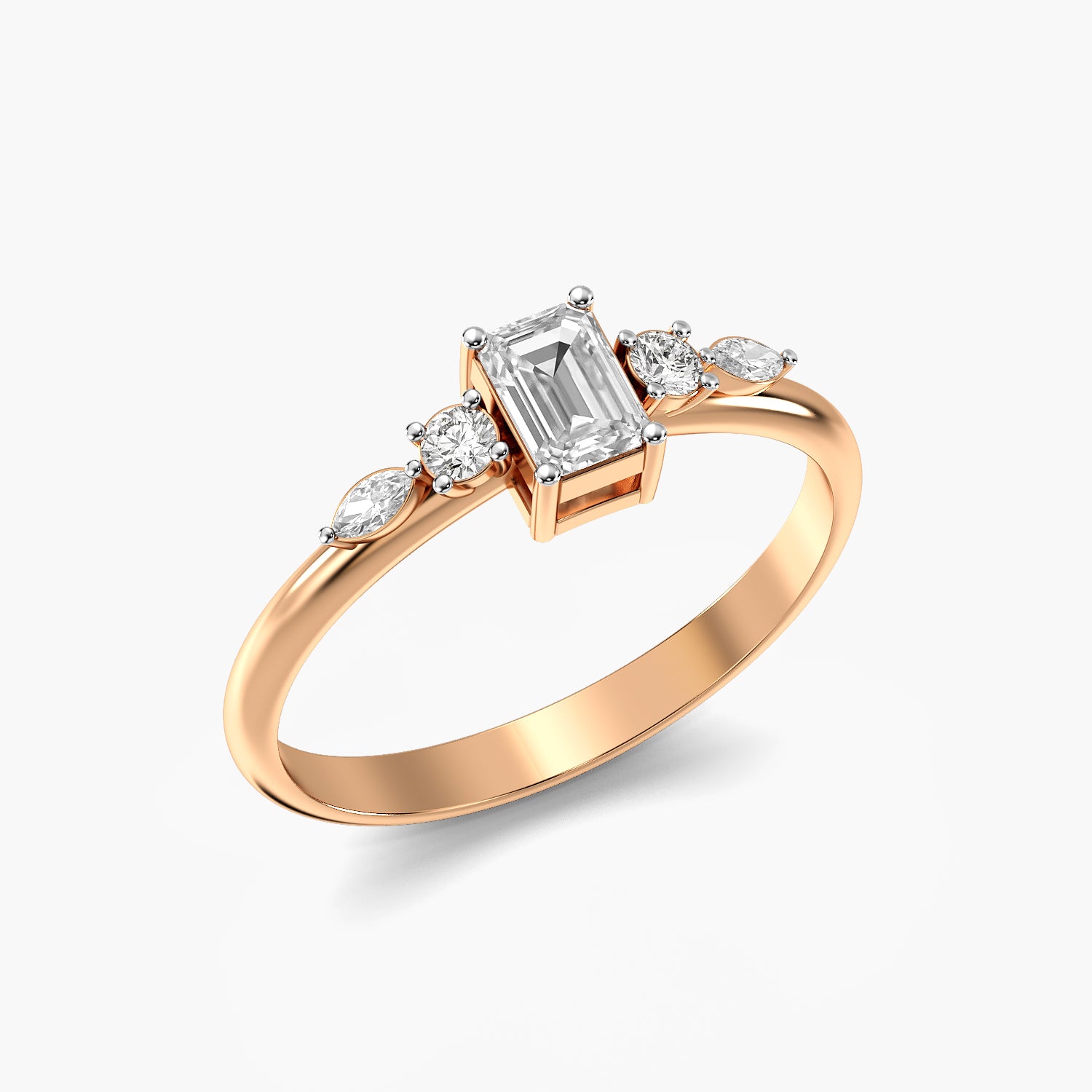 Velora Emerald Diamond Ring