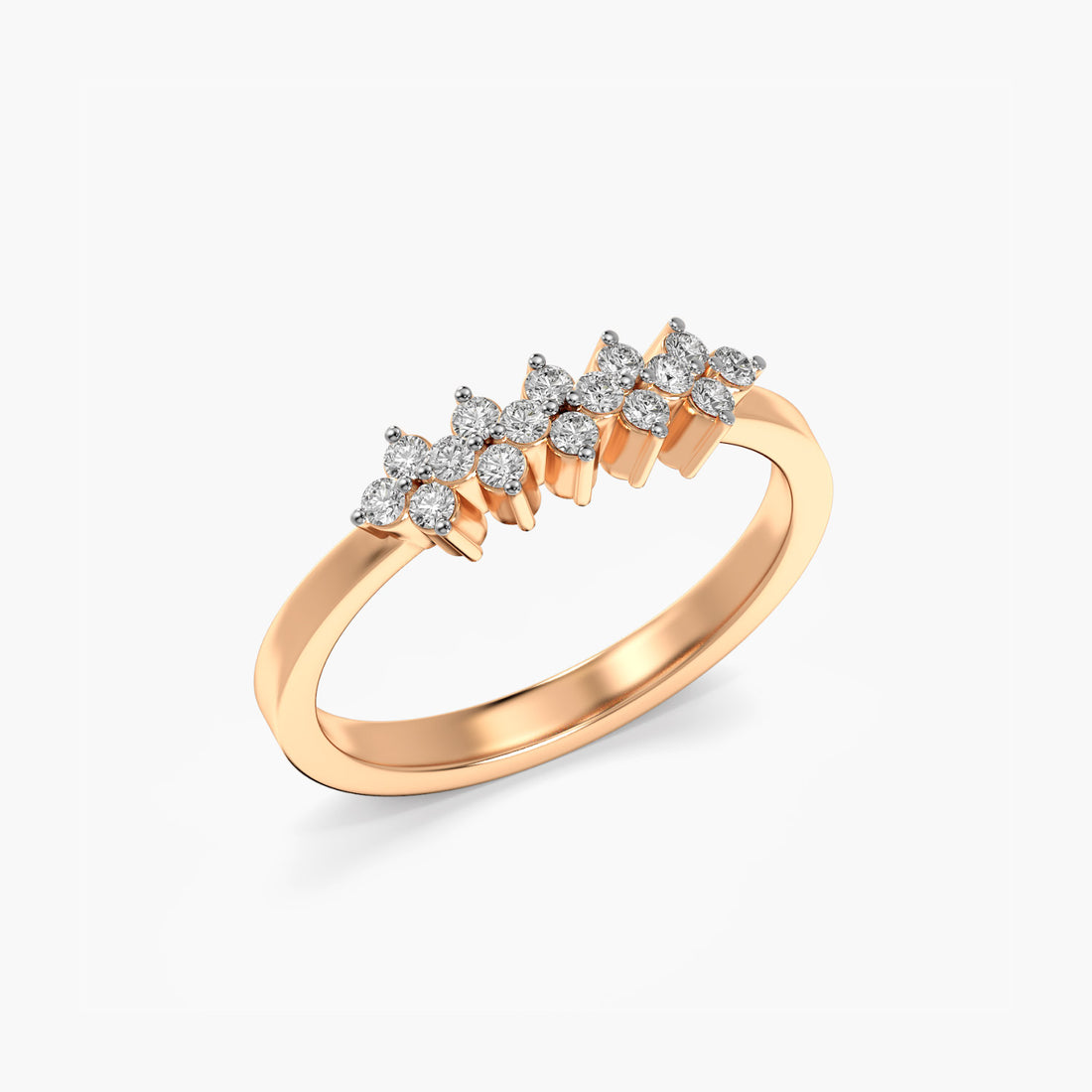 Radiant Lab Diamond Ring - 3D View in Rose Gold - Radiant Diamond Ring by Moena