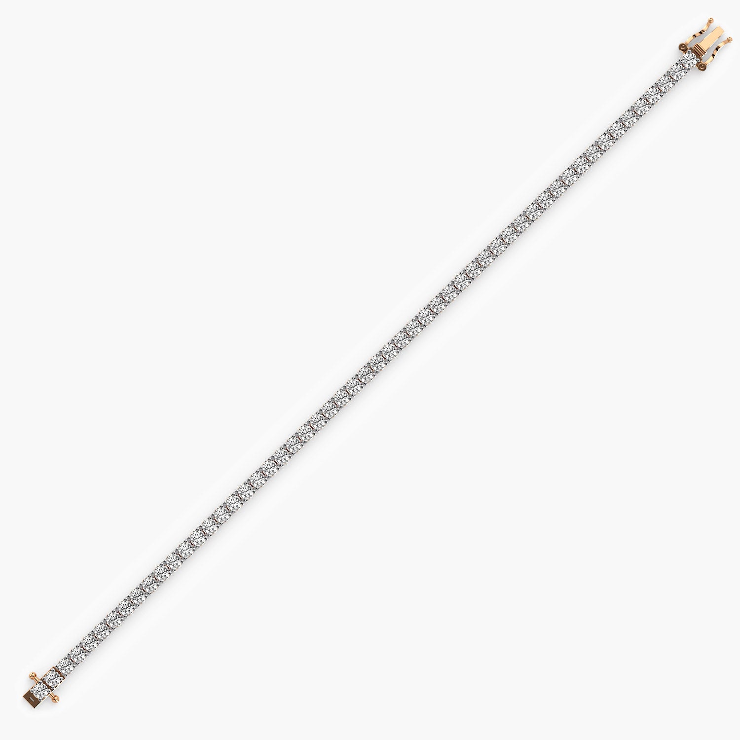 Everyday wear timeless rose gold tennis bracelet adorned with sparkling lab grown diamonds,crafted for everyday wear. Perfect for wedding and anniversary gifts.