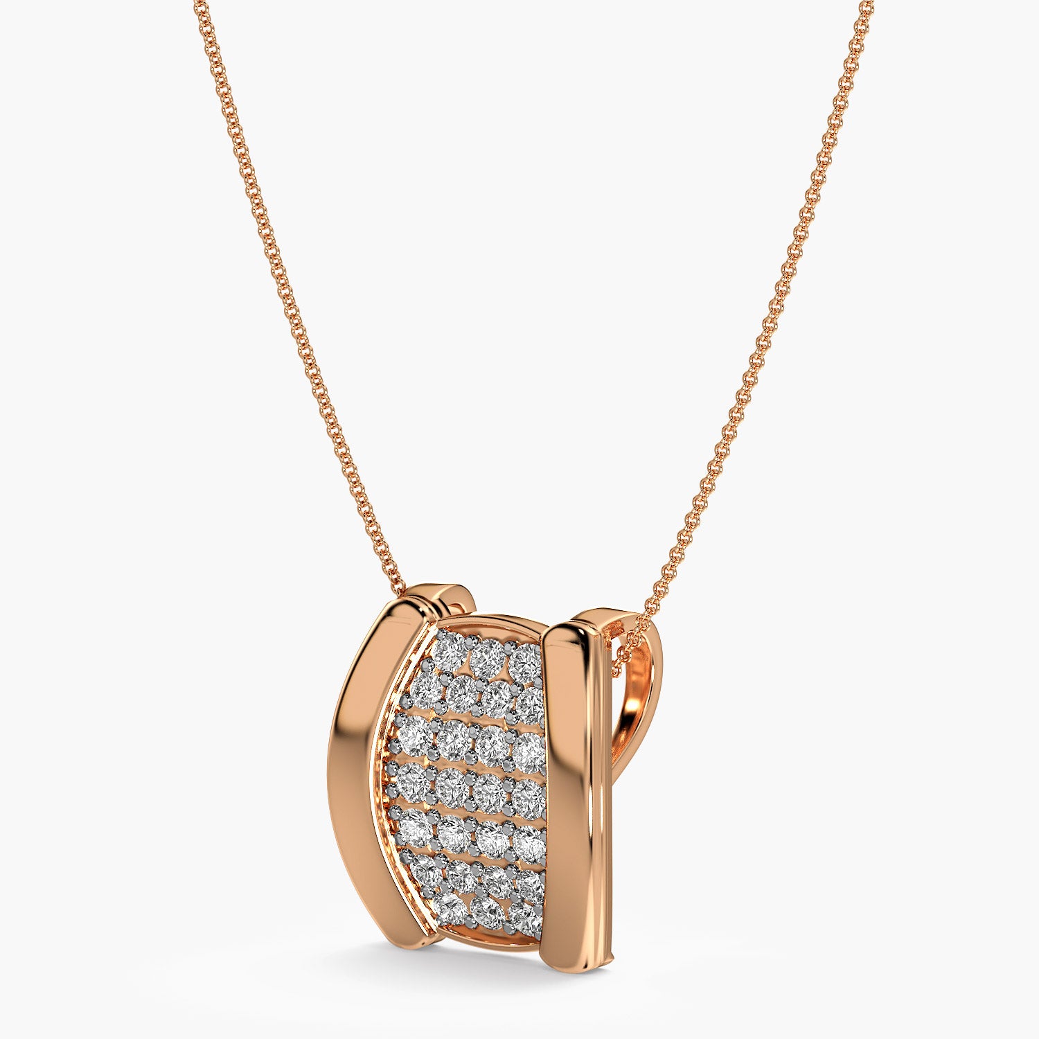 Regal Shield Lab-Grown Diamond Pendant - Moena