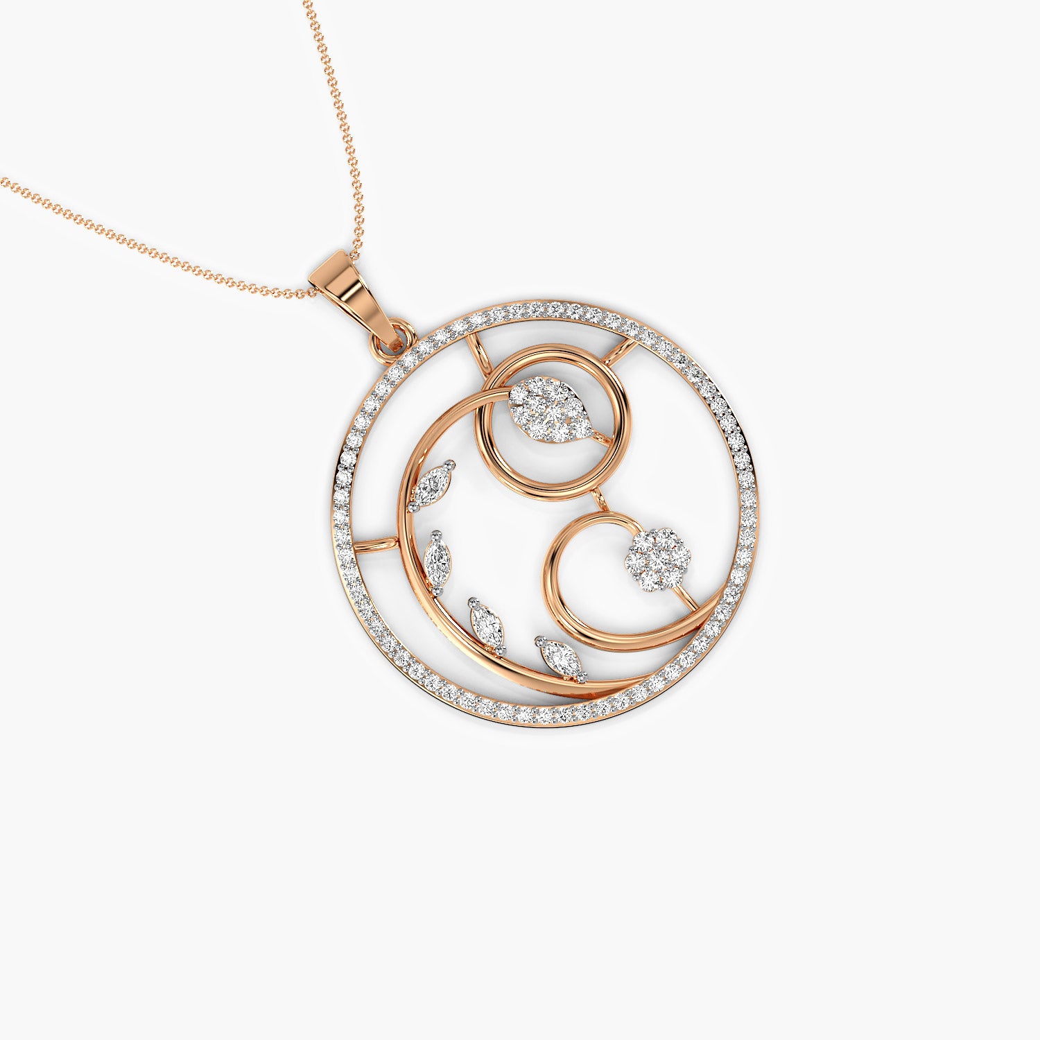 Marquise Bloom Pendant - Moena