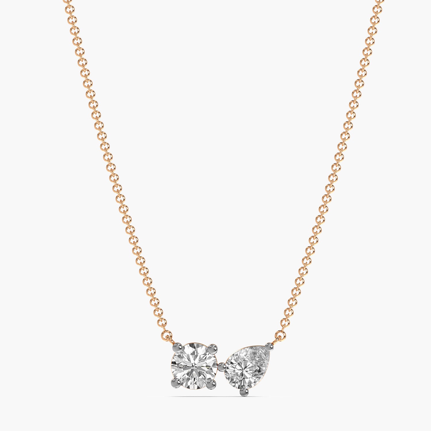 Toi et Moi Sparkle Pendant (With Chain)