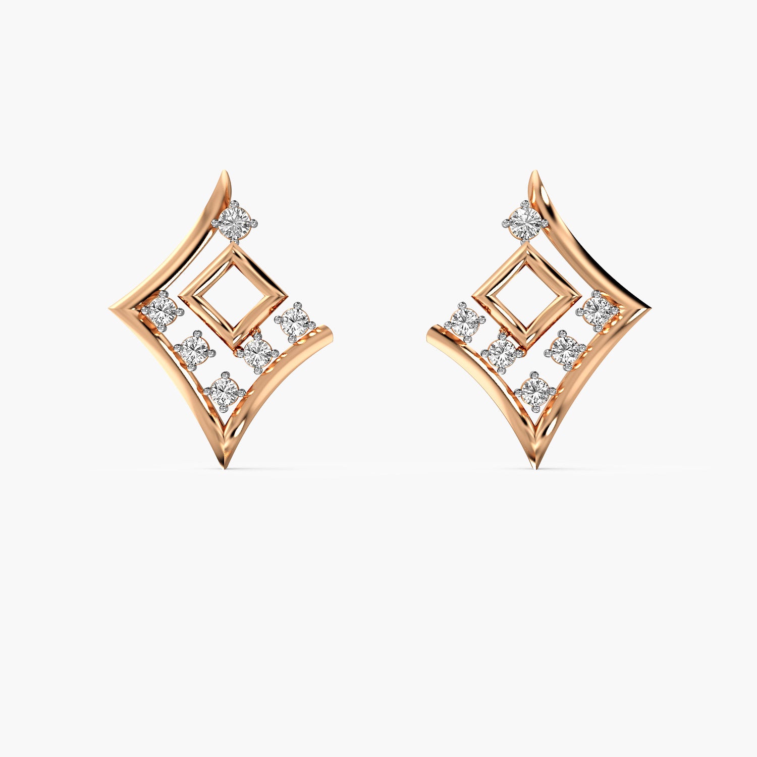 Diamond Prism Earrings