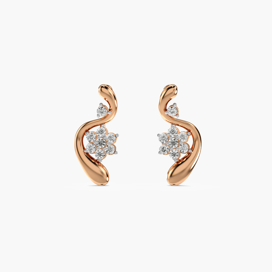 Celara Petal Curve Earrings