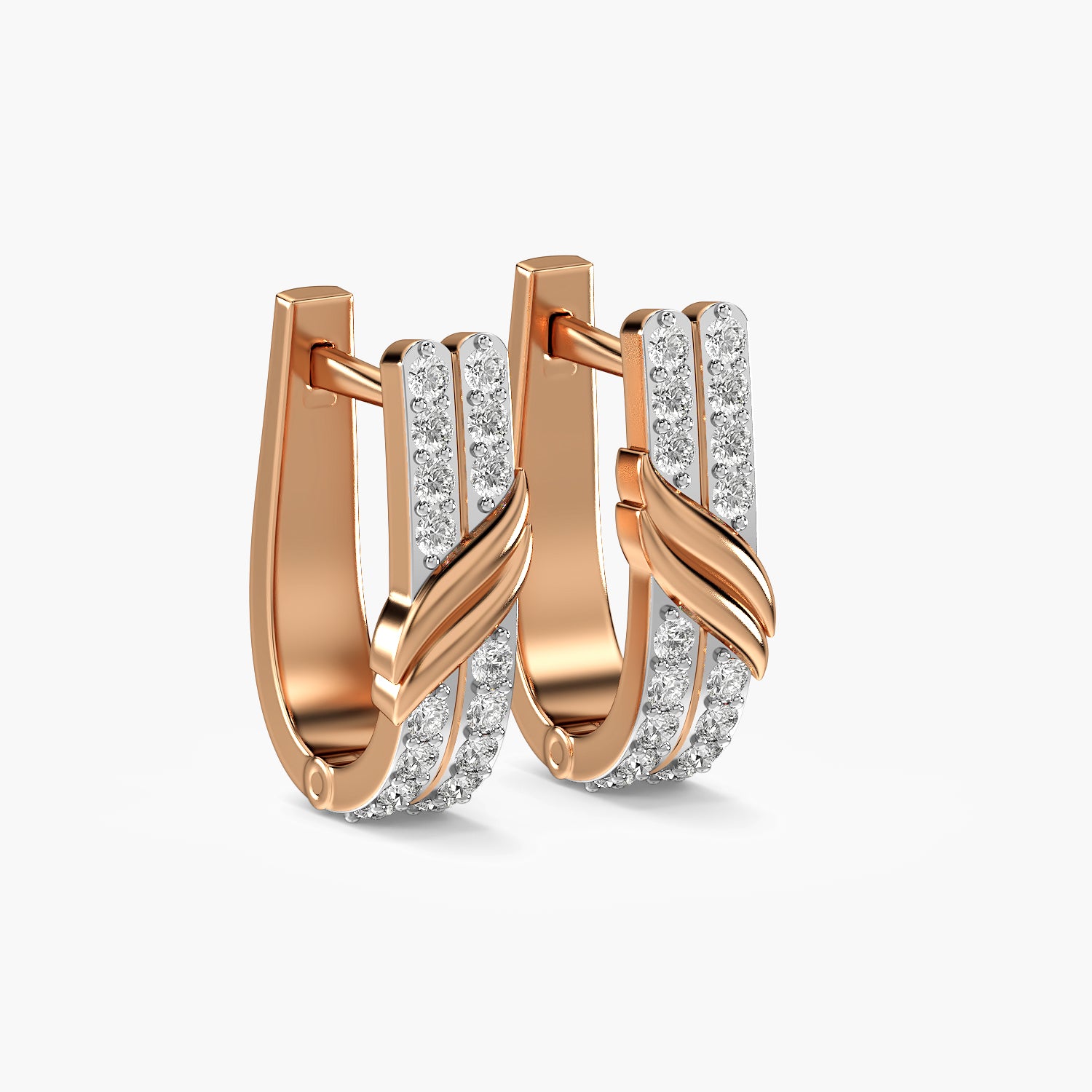Twist Pavé Hoop