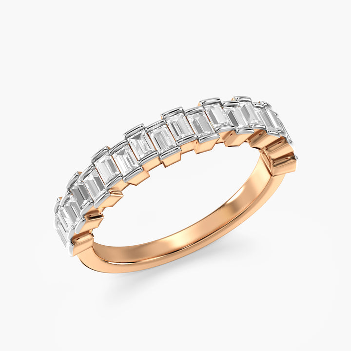 Baguette Half Eternity Ring