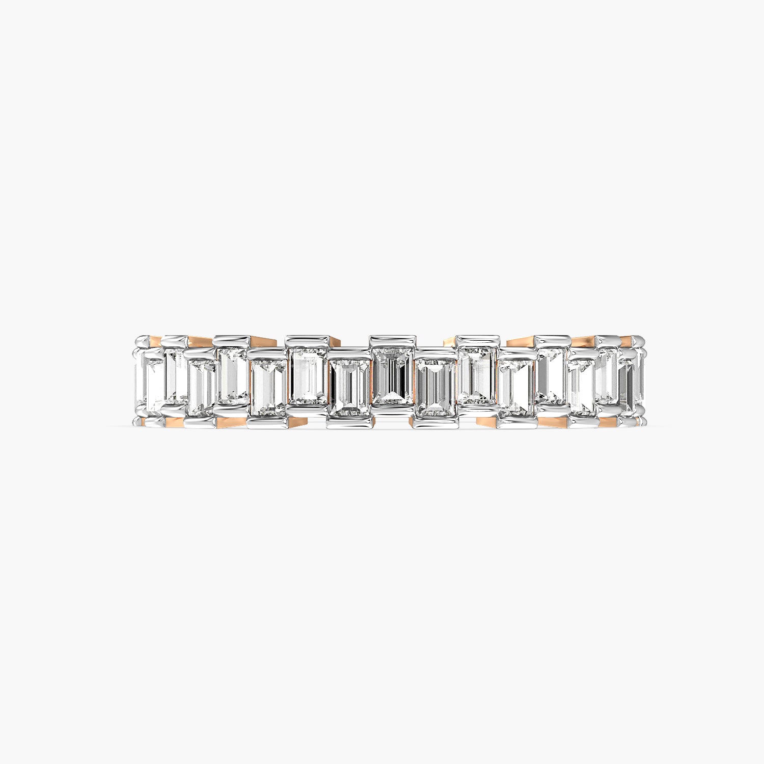 Baguette Half Eternity Ring