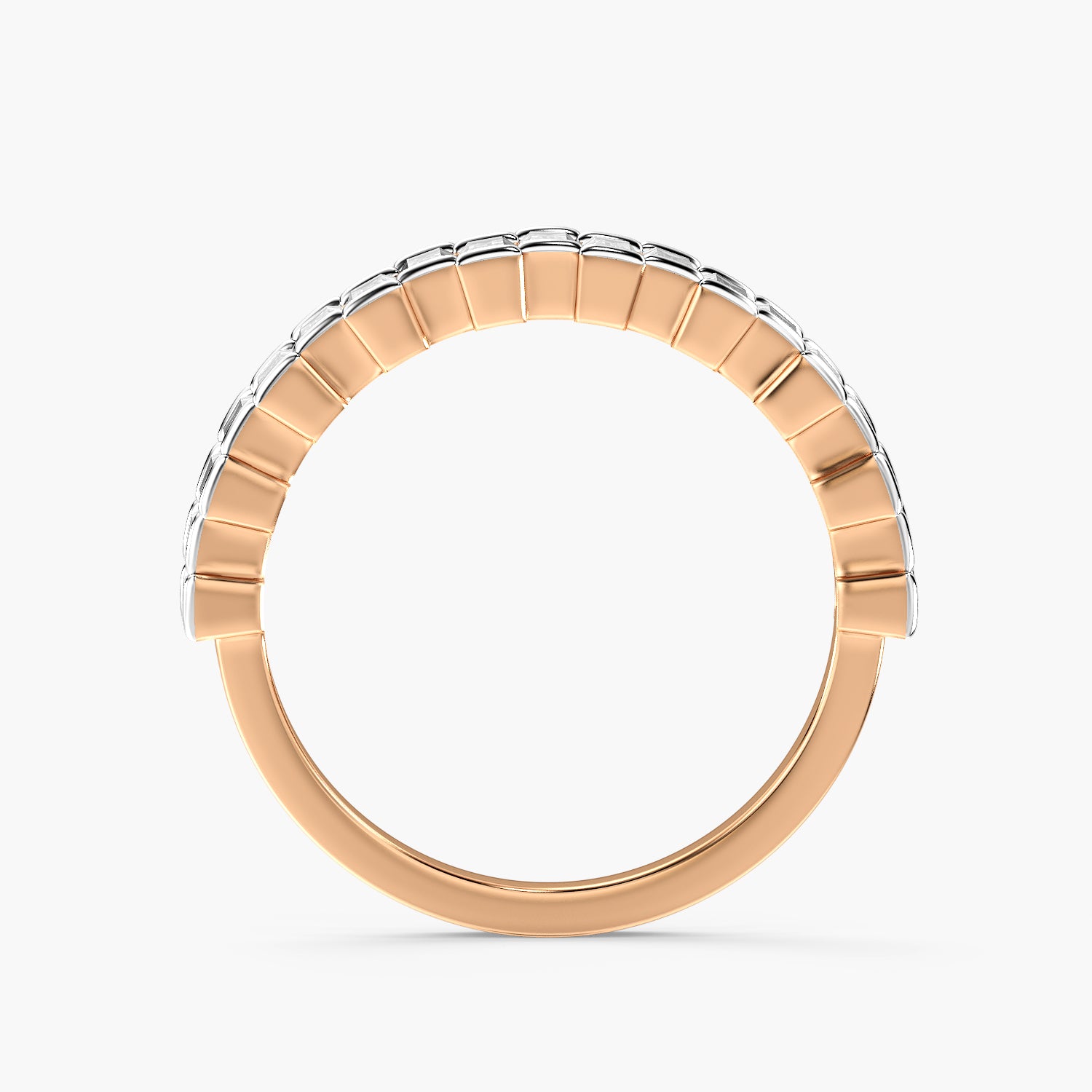 Baguette Half Eternity Ring