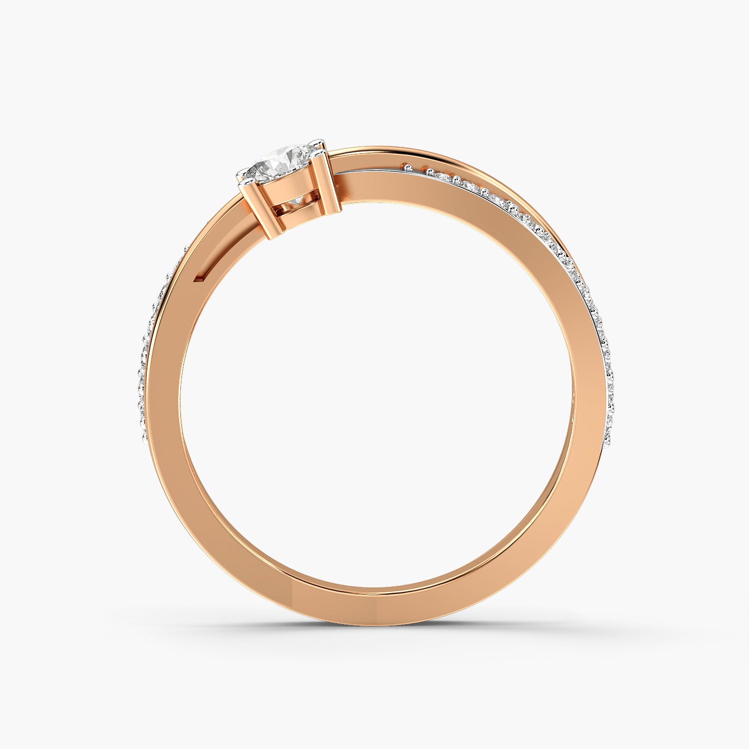 Elara Twin Band Spark Ring