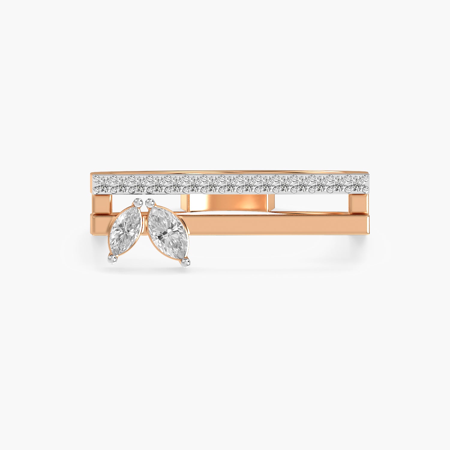 Marquise Accent Band Ring