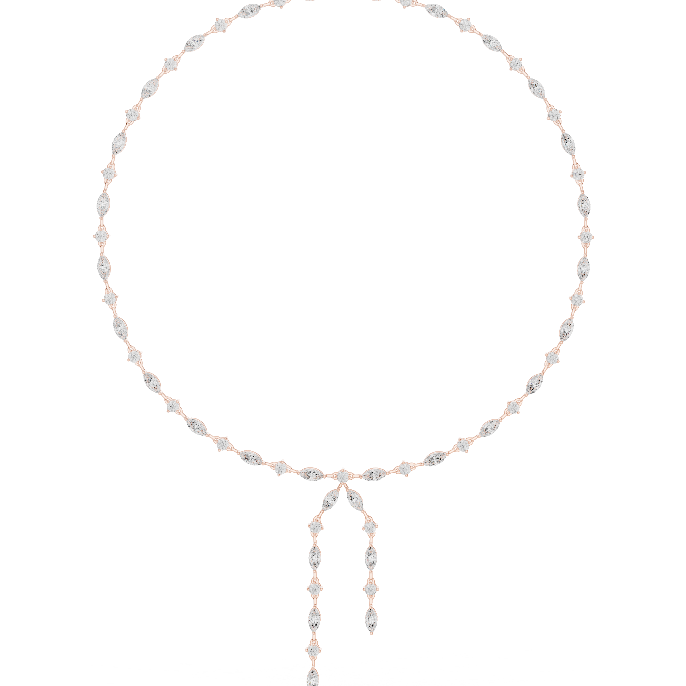 Marquise Cascade Drop Necklace
