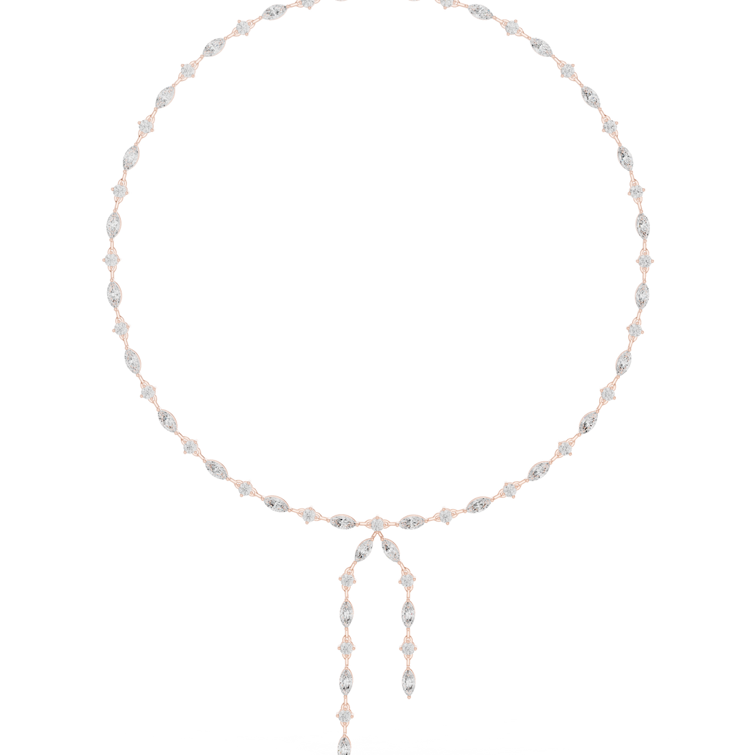 Marquise Cascade Drop Necklace