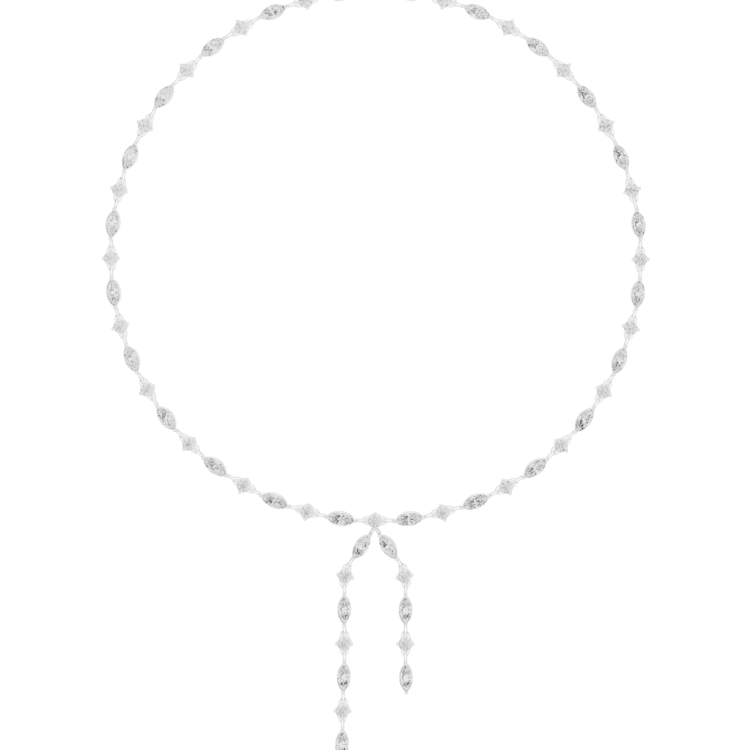 Marquise Cascade Drop Necklace
