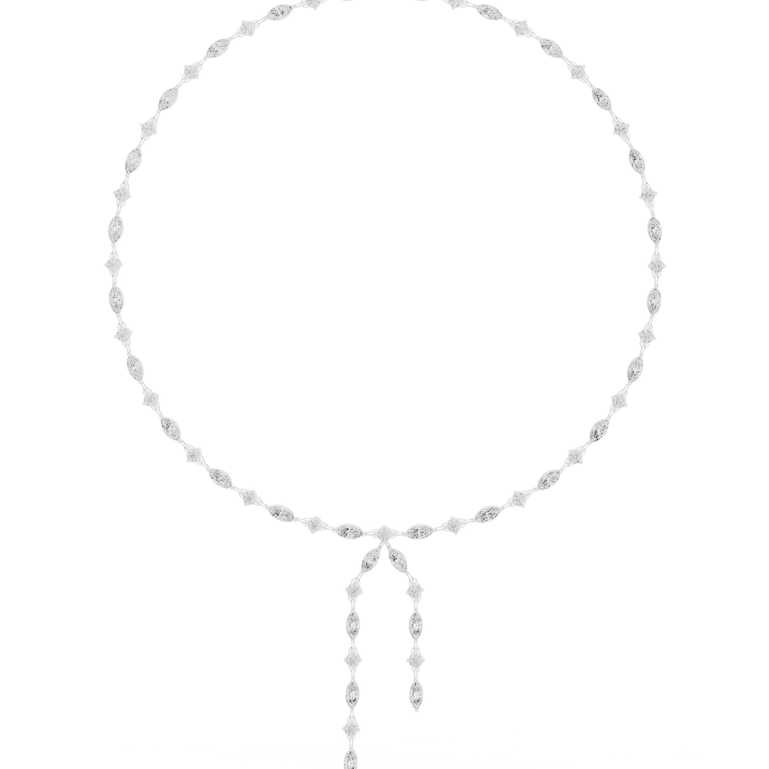 Marquise Cascade Drop Necklace