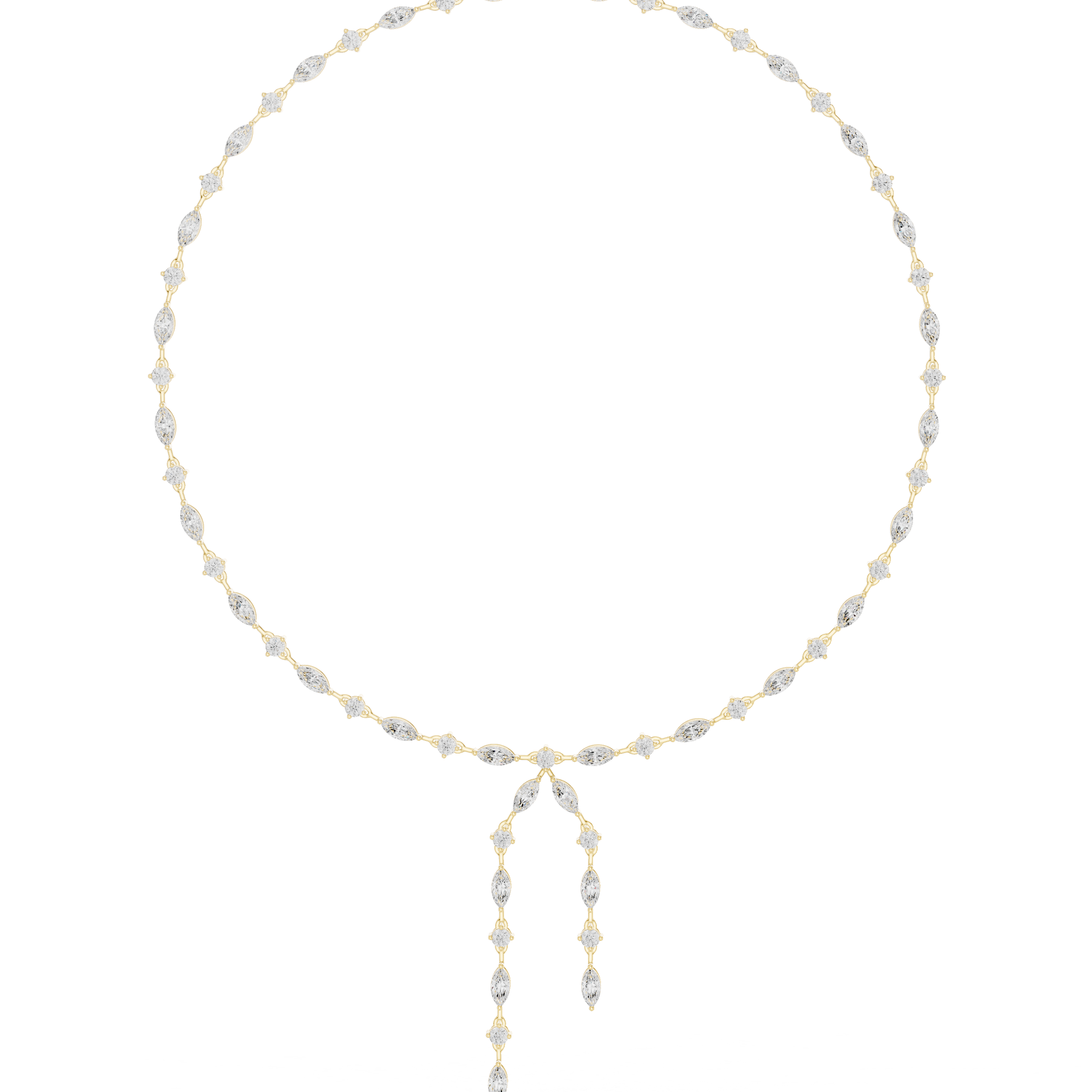 Marquise Cascade Drop Necklace
