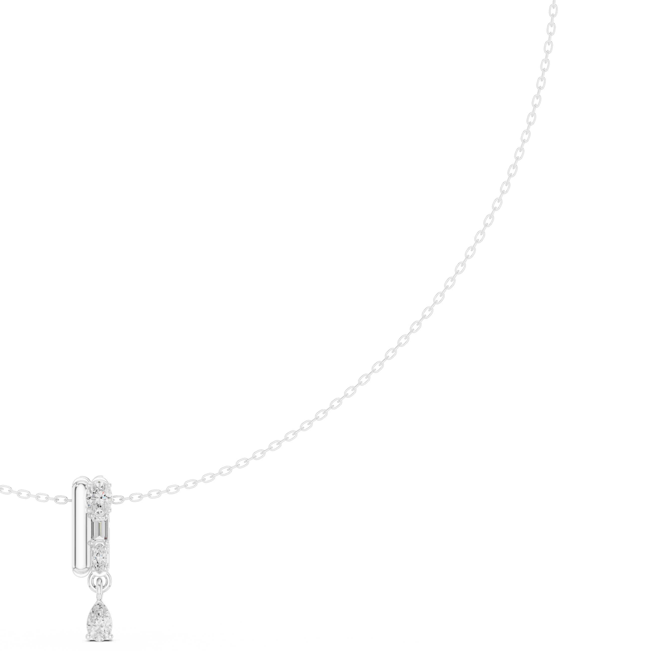 Quartet Drop Pendant Necklace