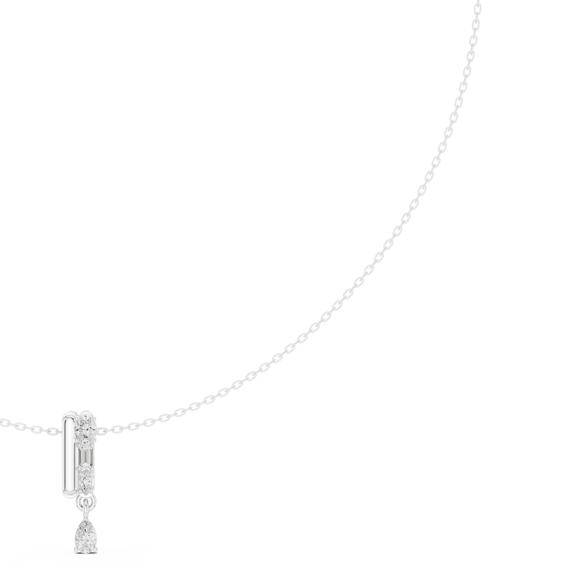 Quartet Drop Pendant Necklace