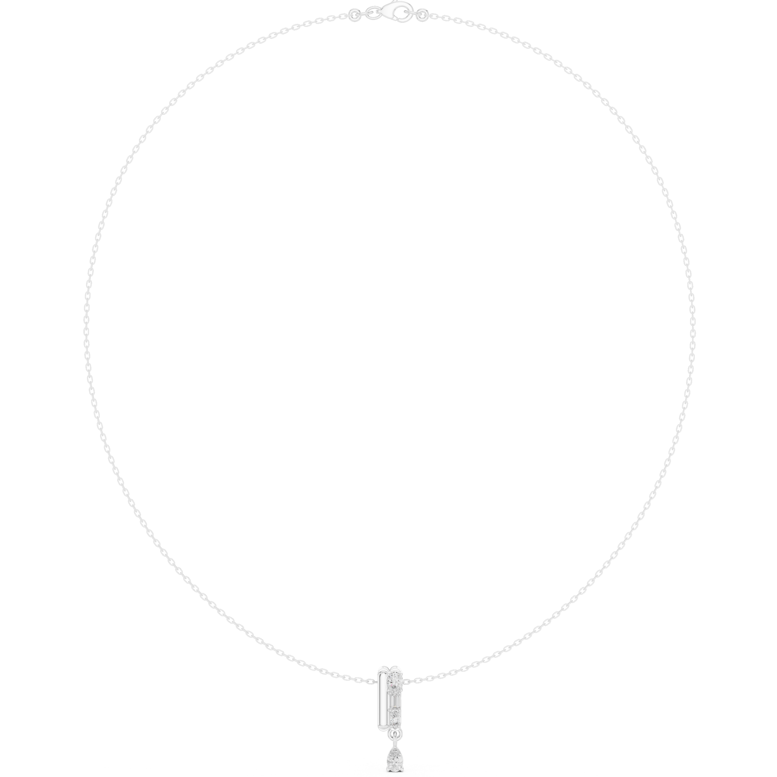 Quartet Drop Pendant Necklace