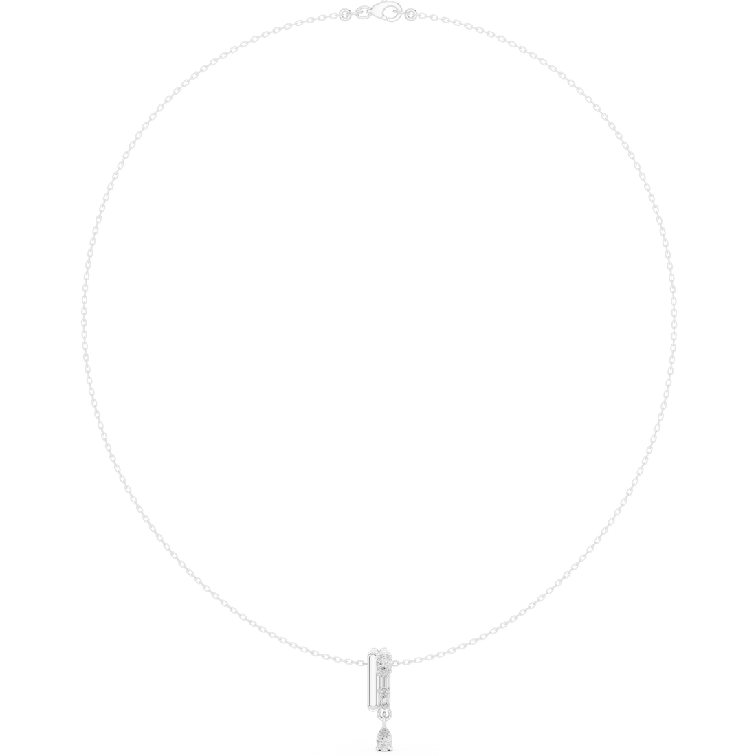Quartet Drop Pendant Necklace
