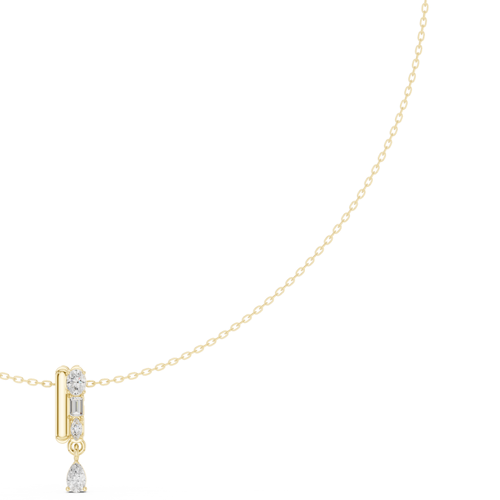 Quartet Drop Pendant Necklace