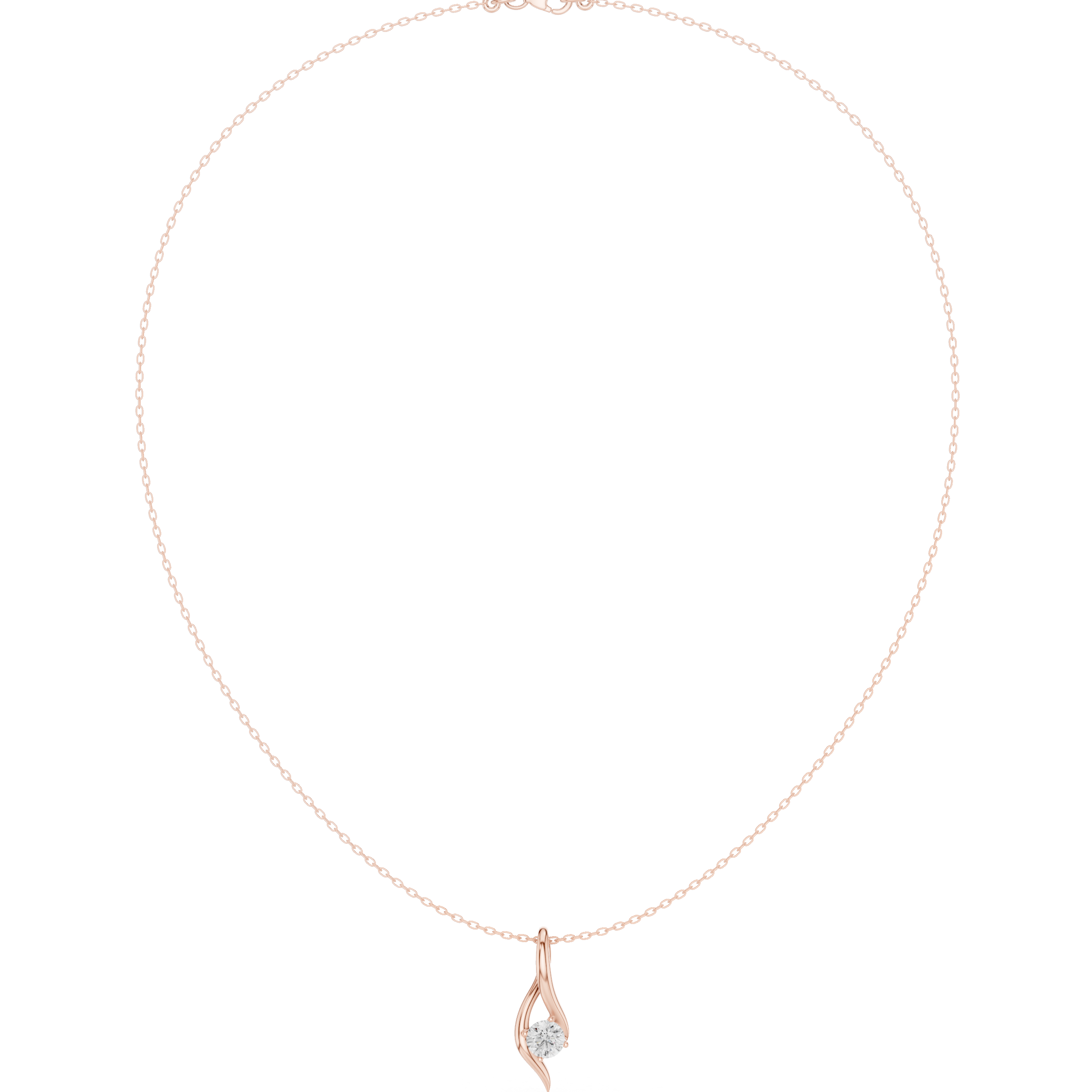 Whirl Solitaire Pendant