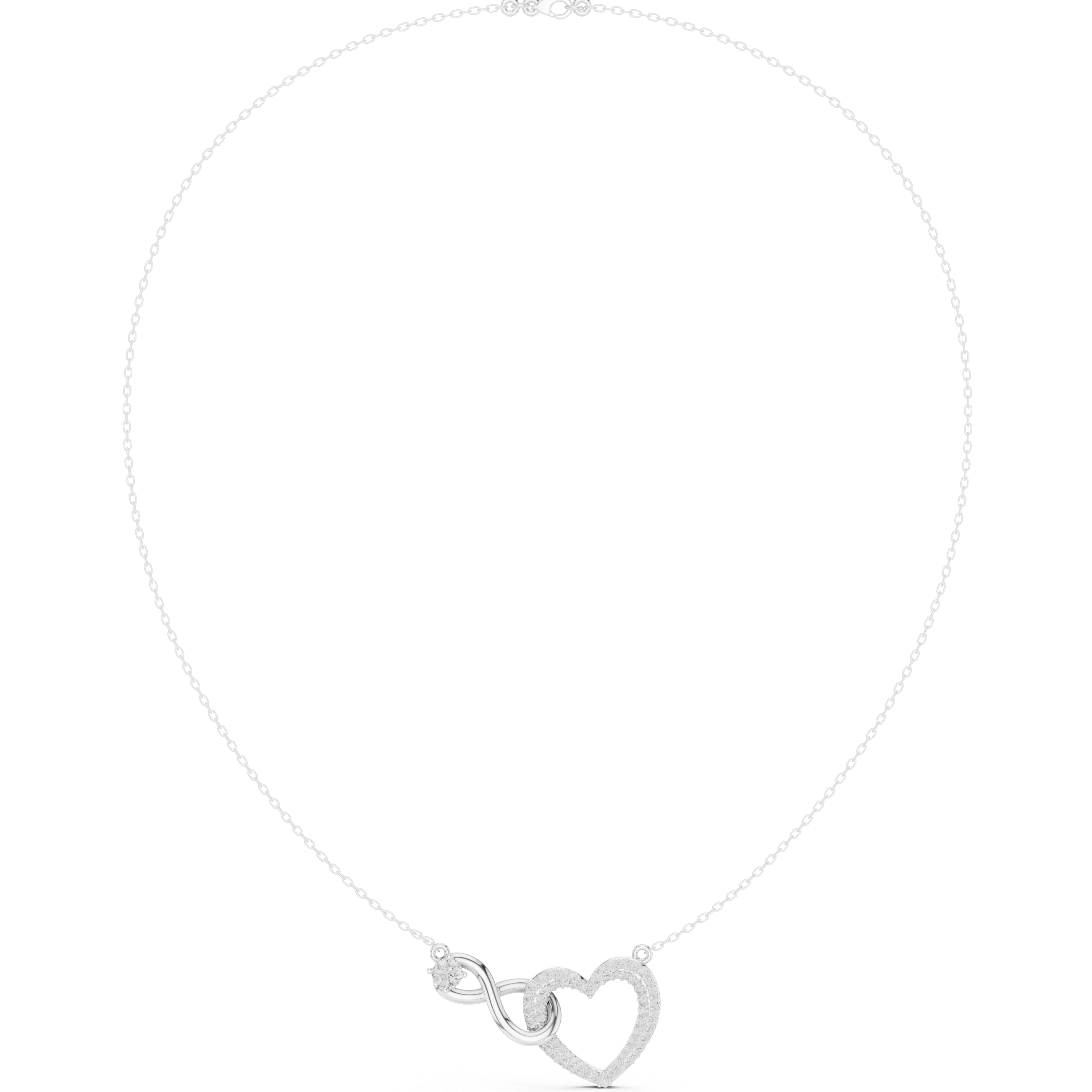 Infinity Heart Pendant Necklace
