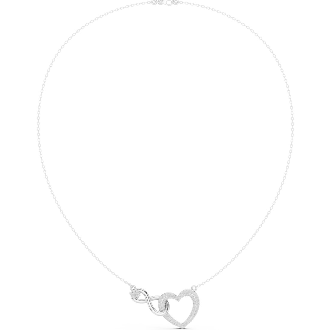 Infinity Heart Pendant Necklace