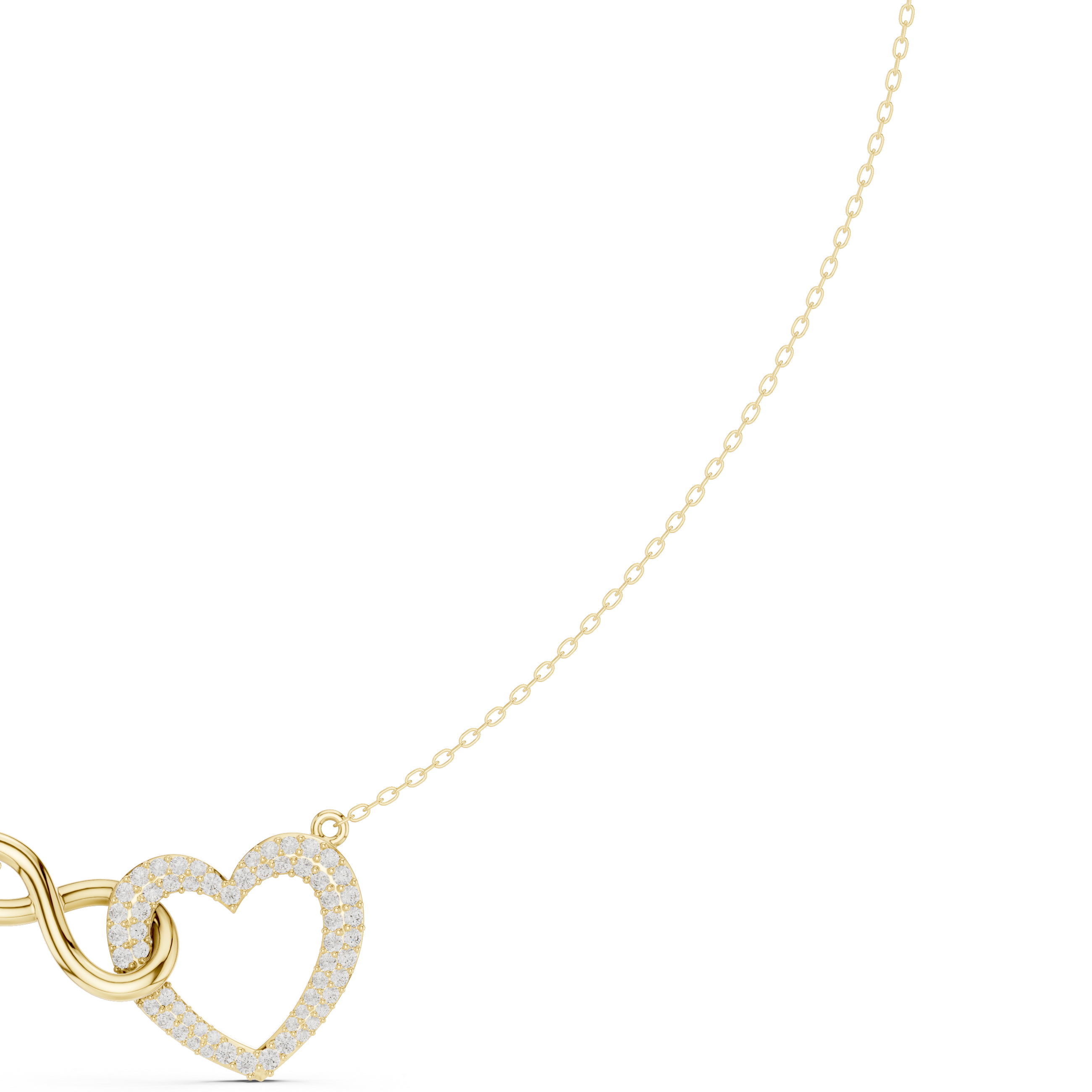 Infinity Heart Pendant Necklace