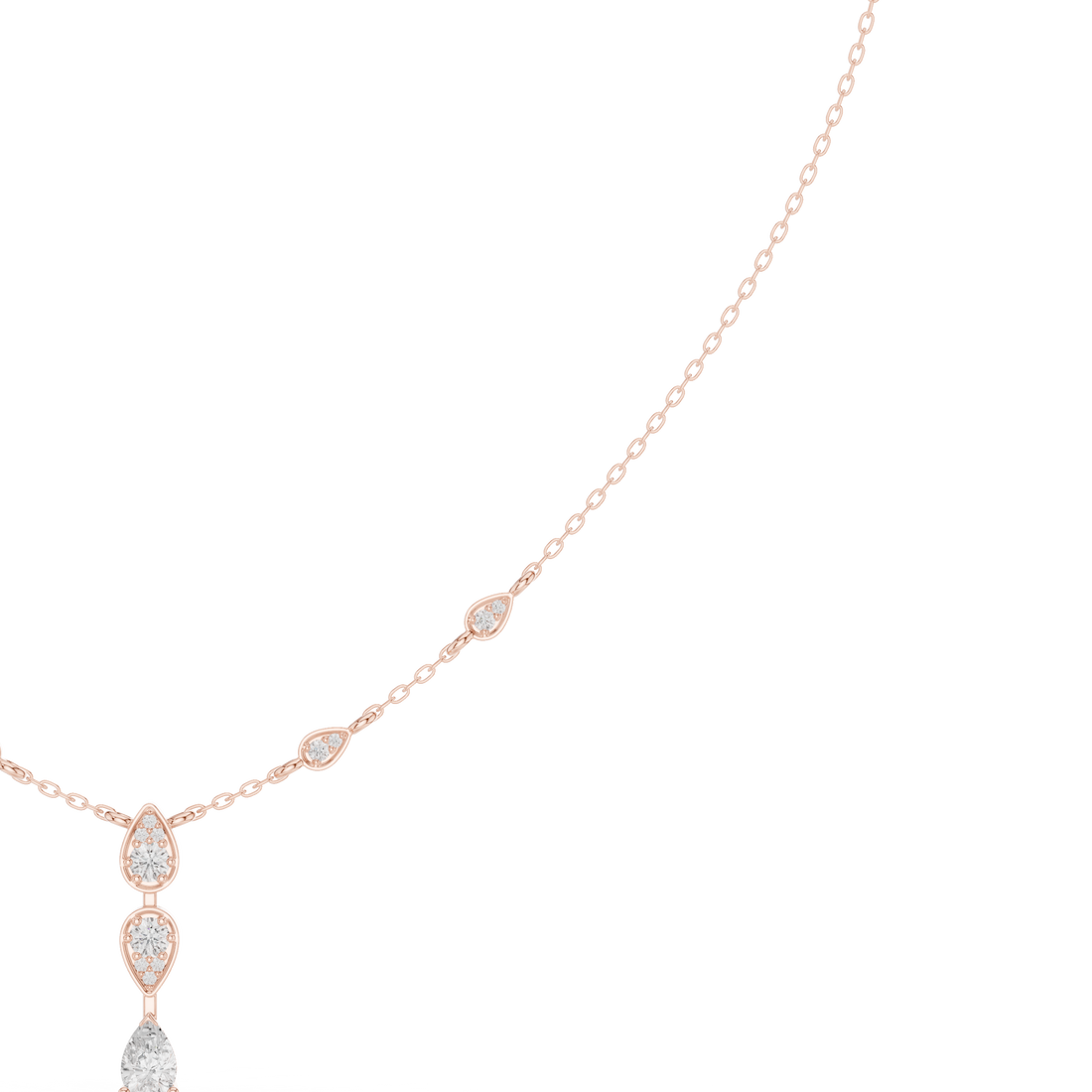 Twin Teardrop Y-Necklace