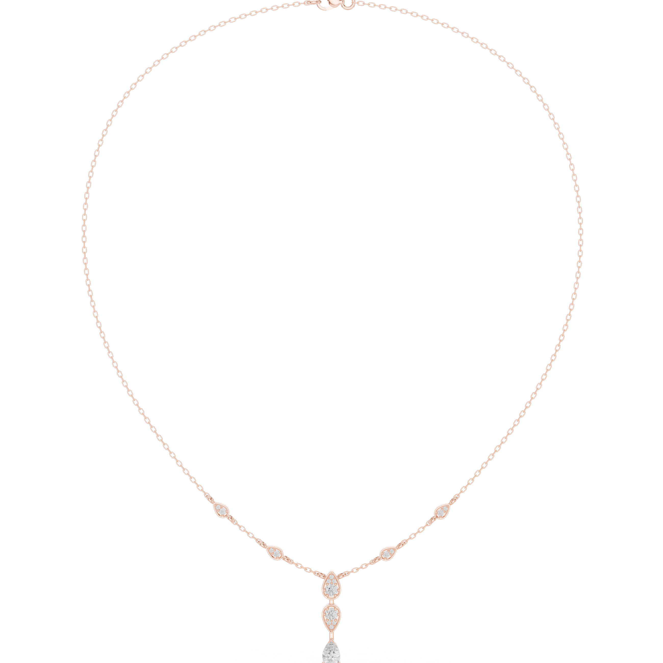 Twin Teardrop Y-Necklace