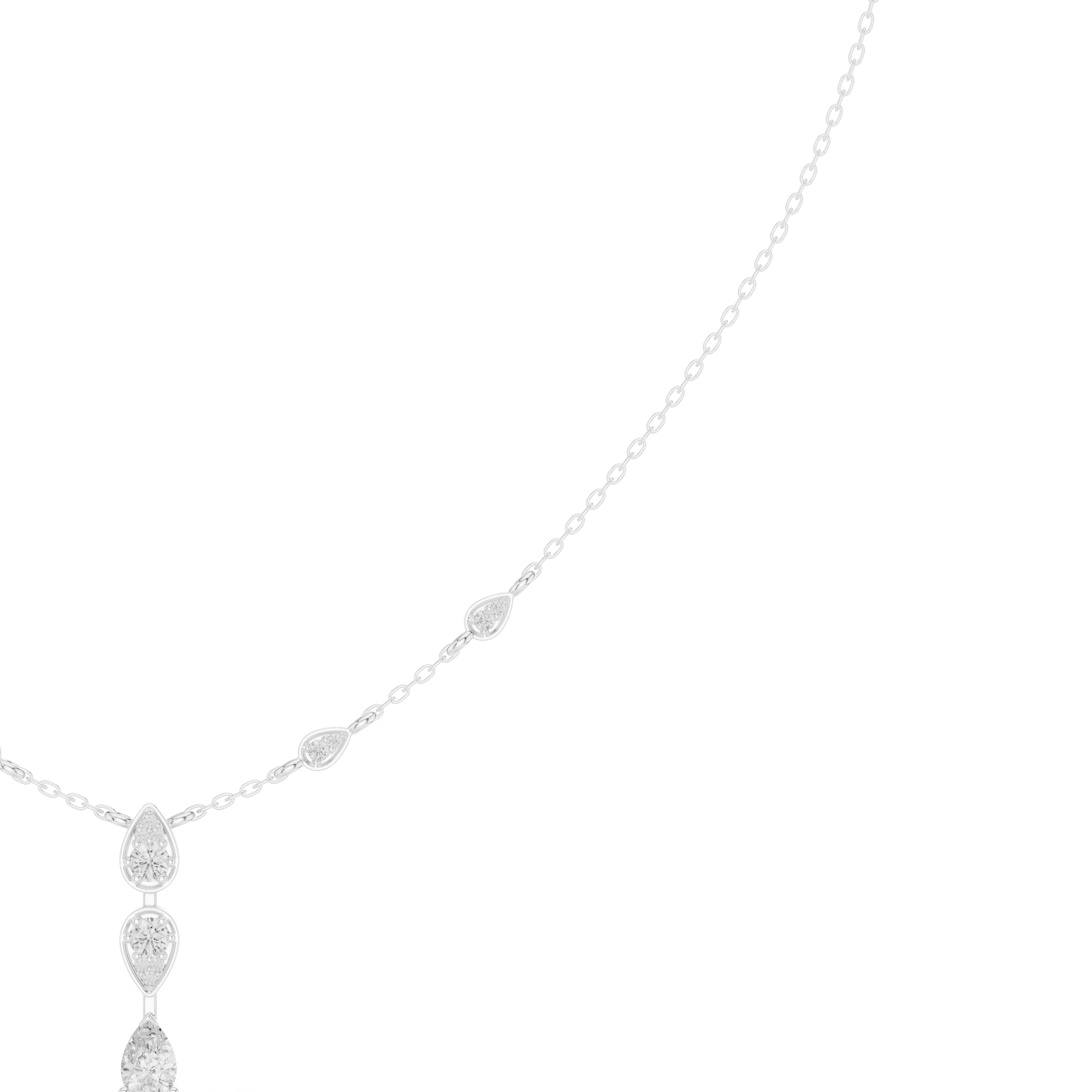 Twin Teardrop Y-Necklace