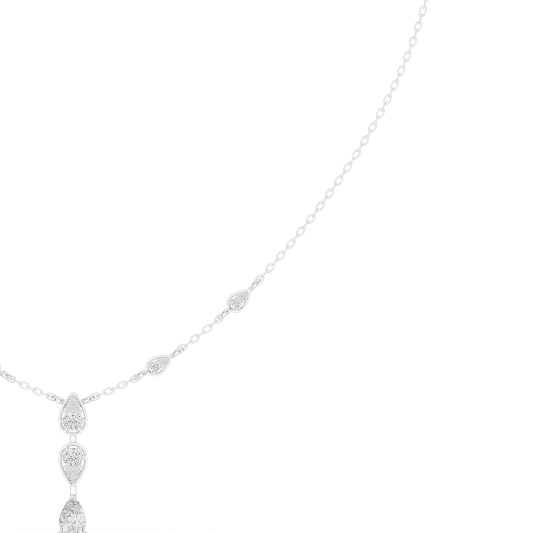 Twin Teardrop Y-Necklace