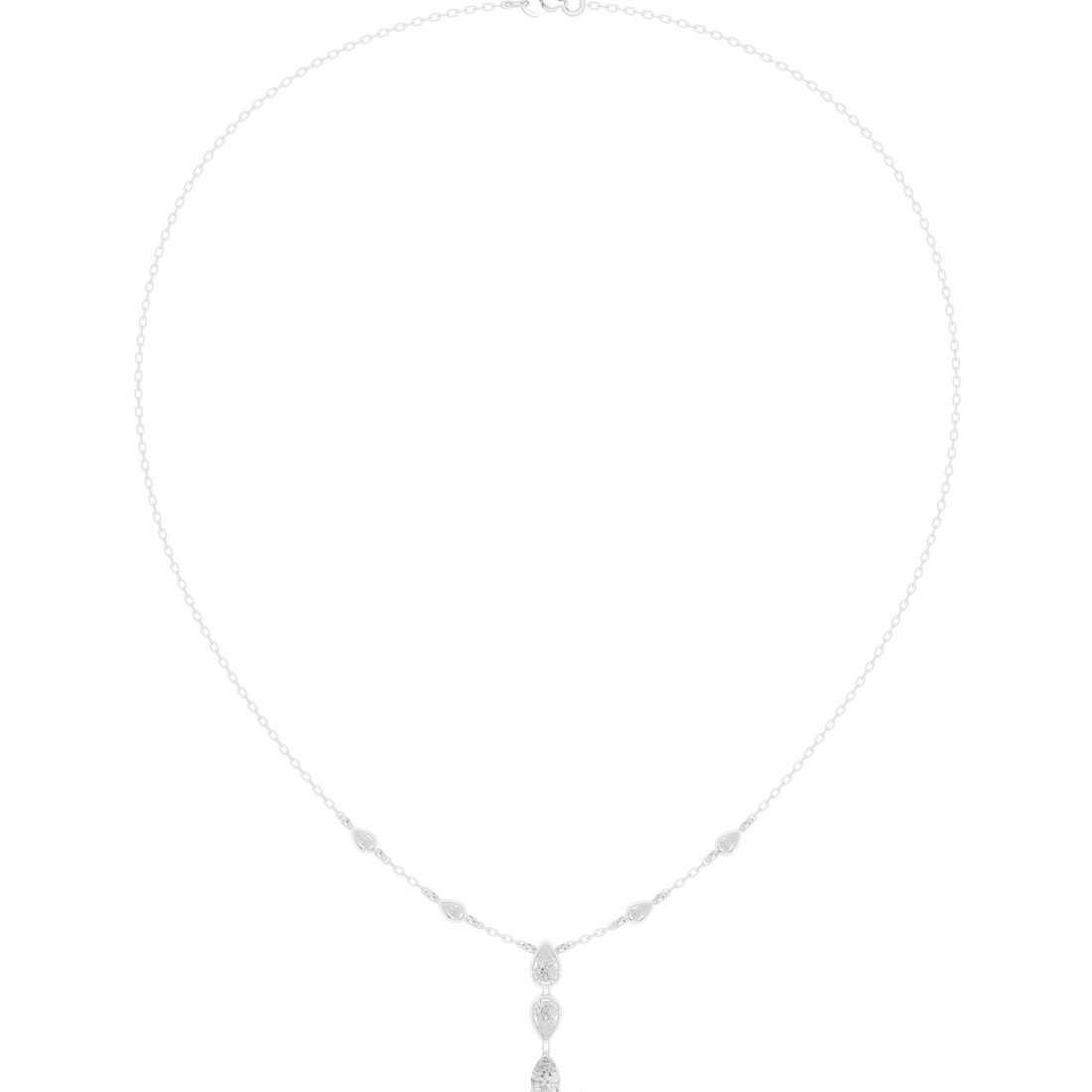 Twin Teardrop Y-Necklace