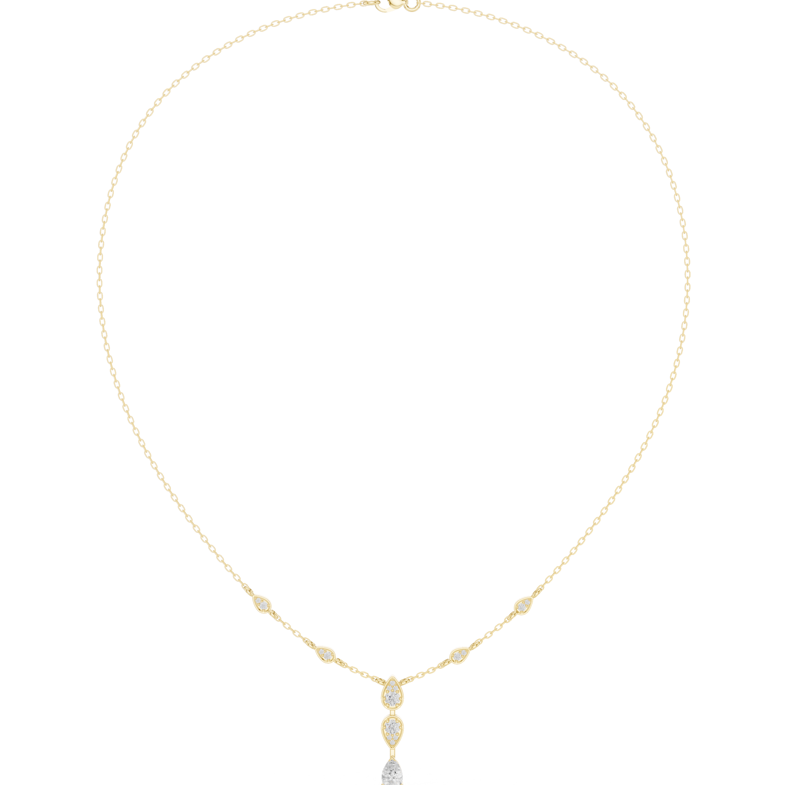 Twin Teardrop Y-Necklace