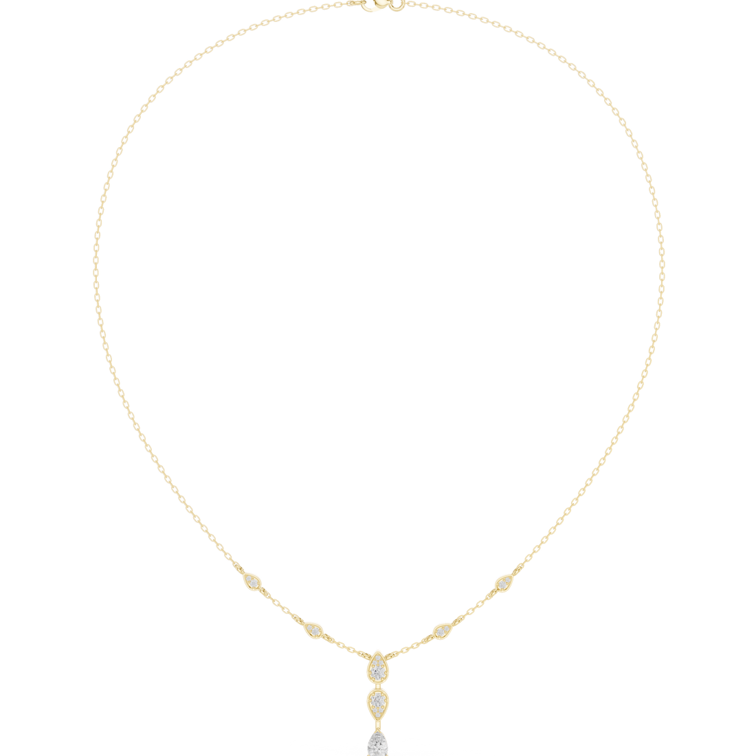 Twin Teardrop Y-Necklace
