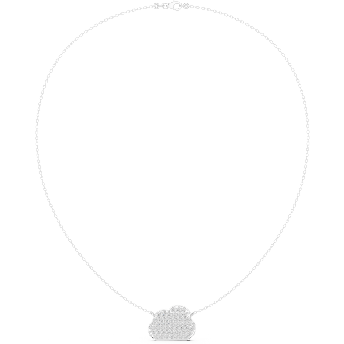 Cloud Pavé Pendant Necklace