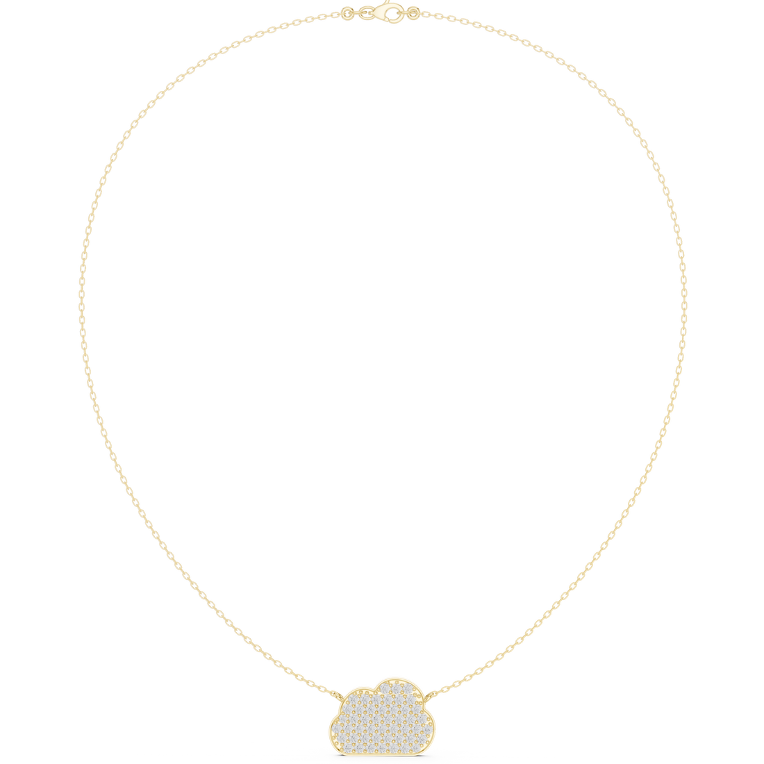 Cloud Pavé Pendant Necklace