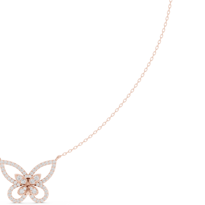 Papillon Pavé Butterfly Necklace
