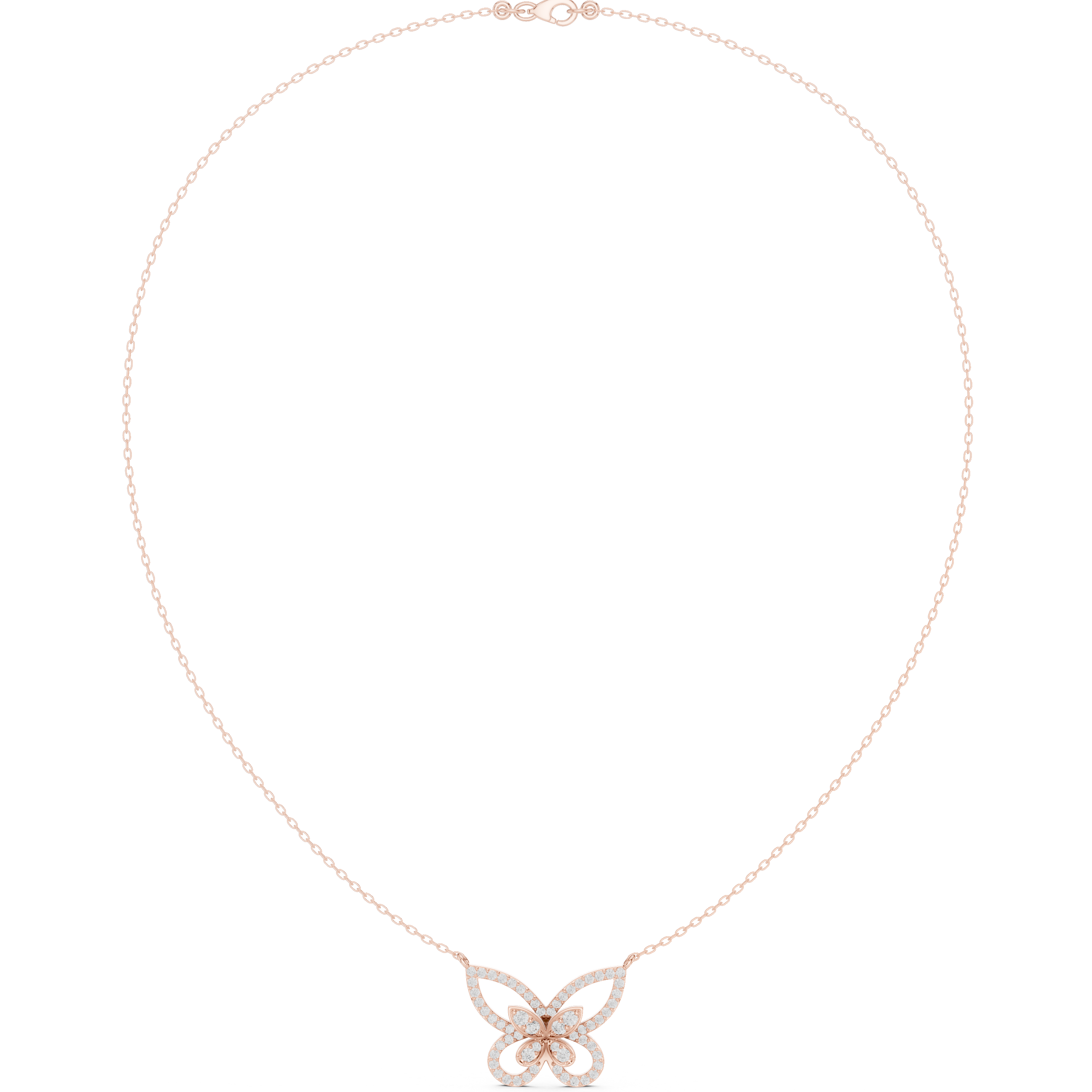 Papillon Pavé Butterfly Necklace