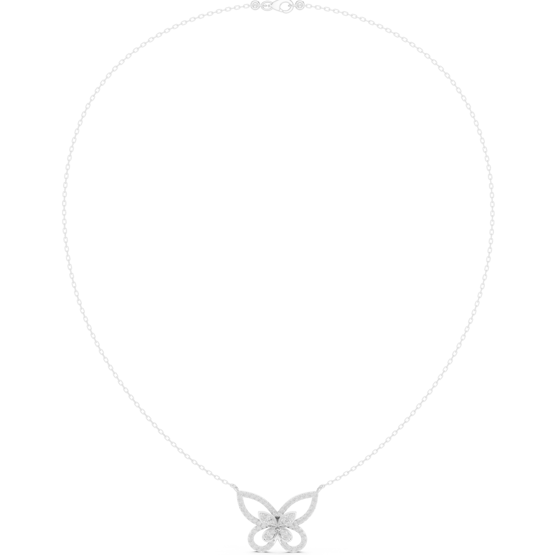 Papillon Pavé Butterfly Necklace