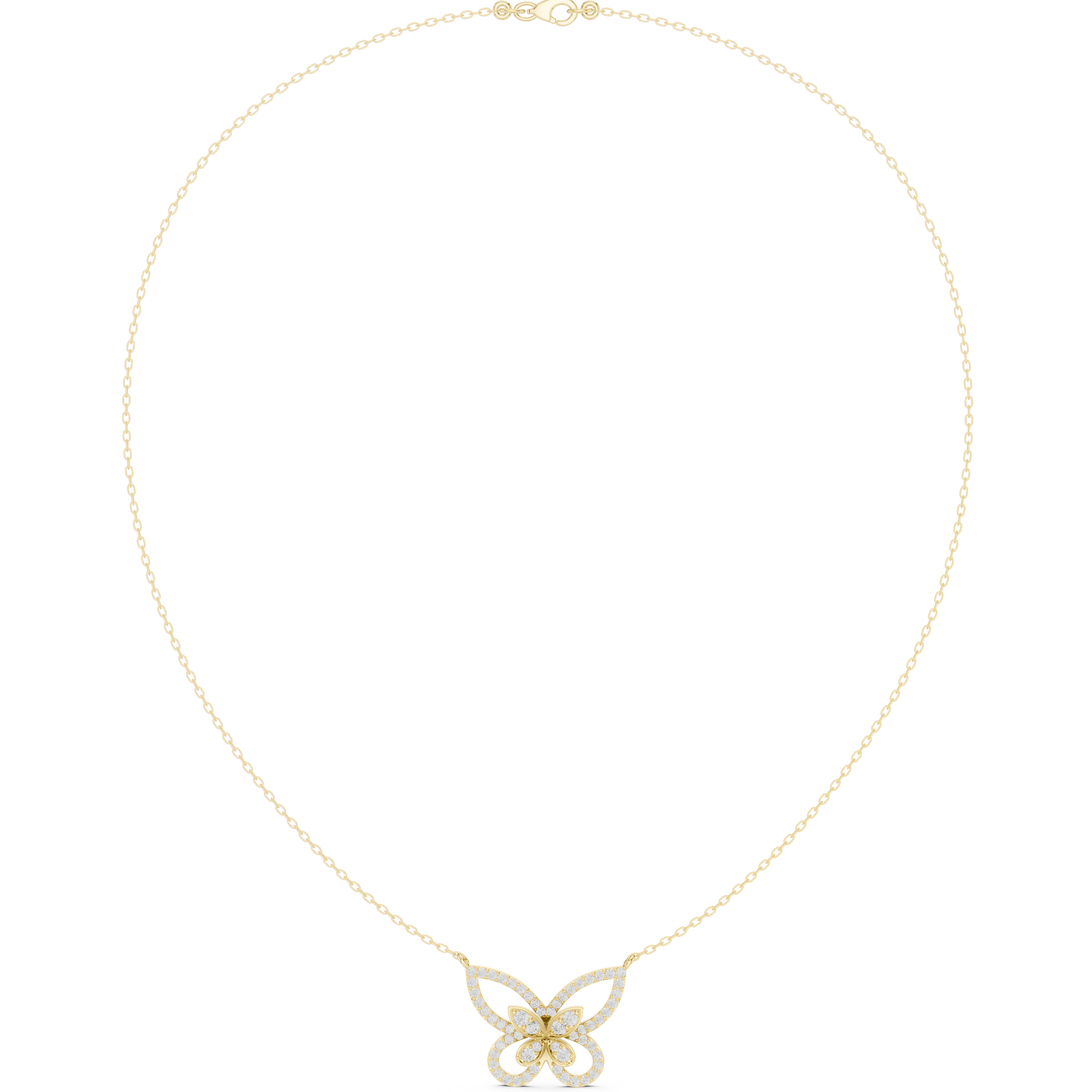 Papillon Pavé Butterfly Necklace