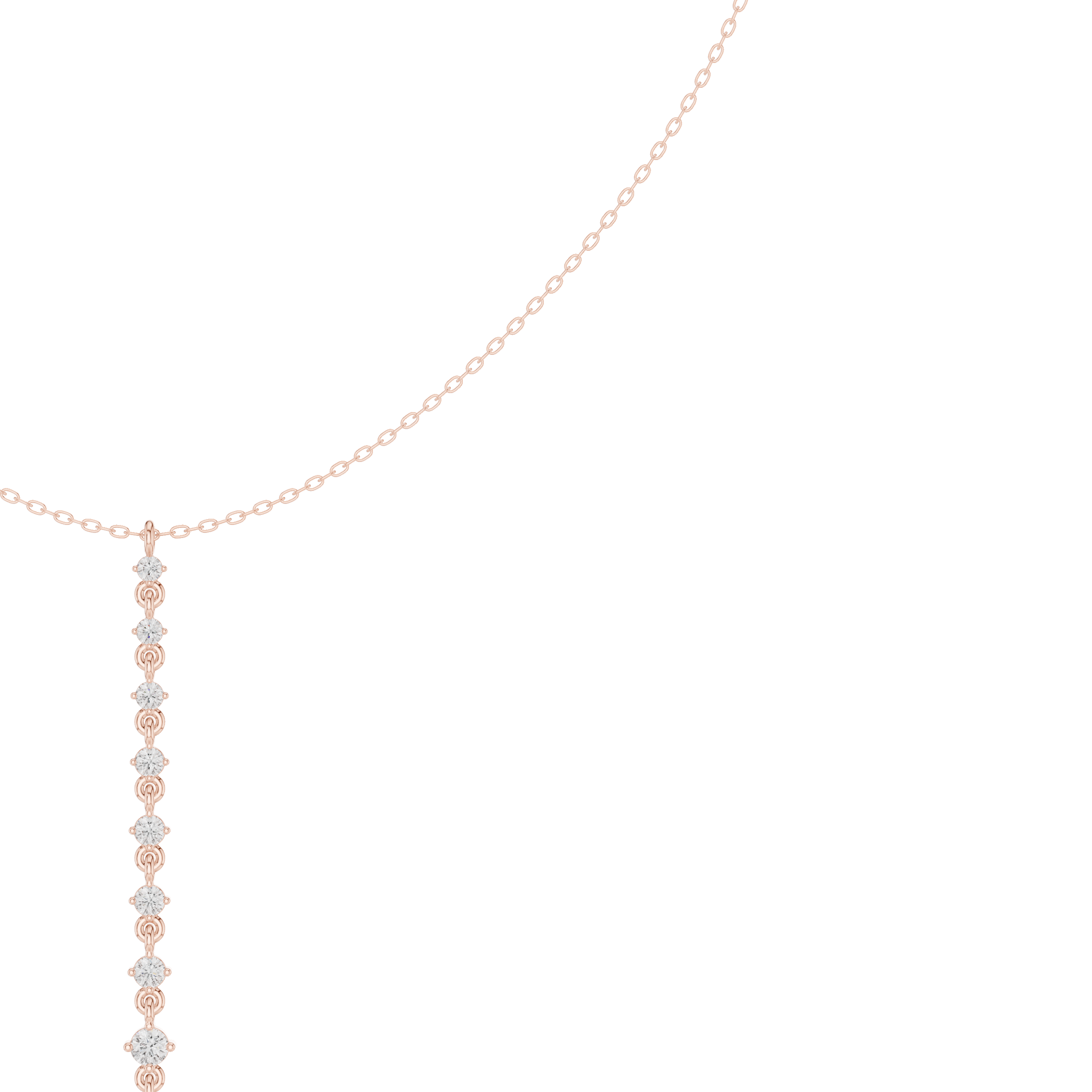Graduated Drop Pendant Necklace