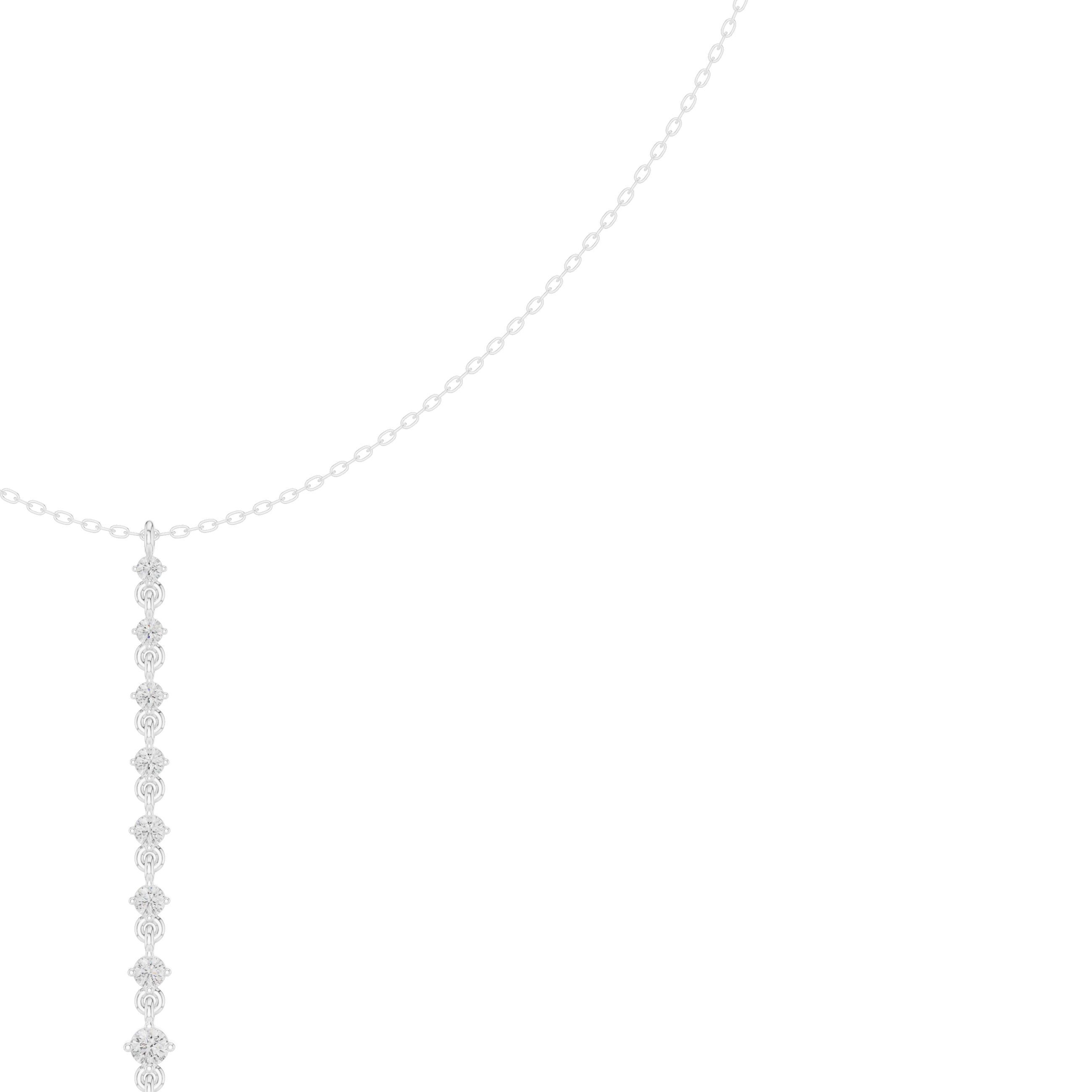 Graduated Drop Pendant Necklace