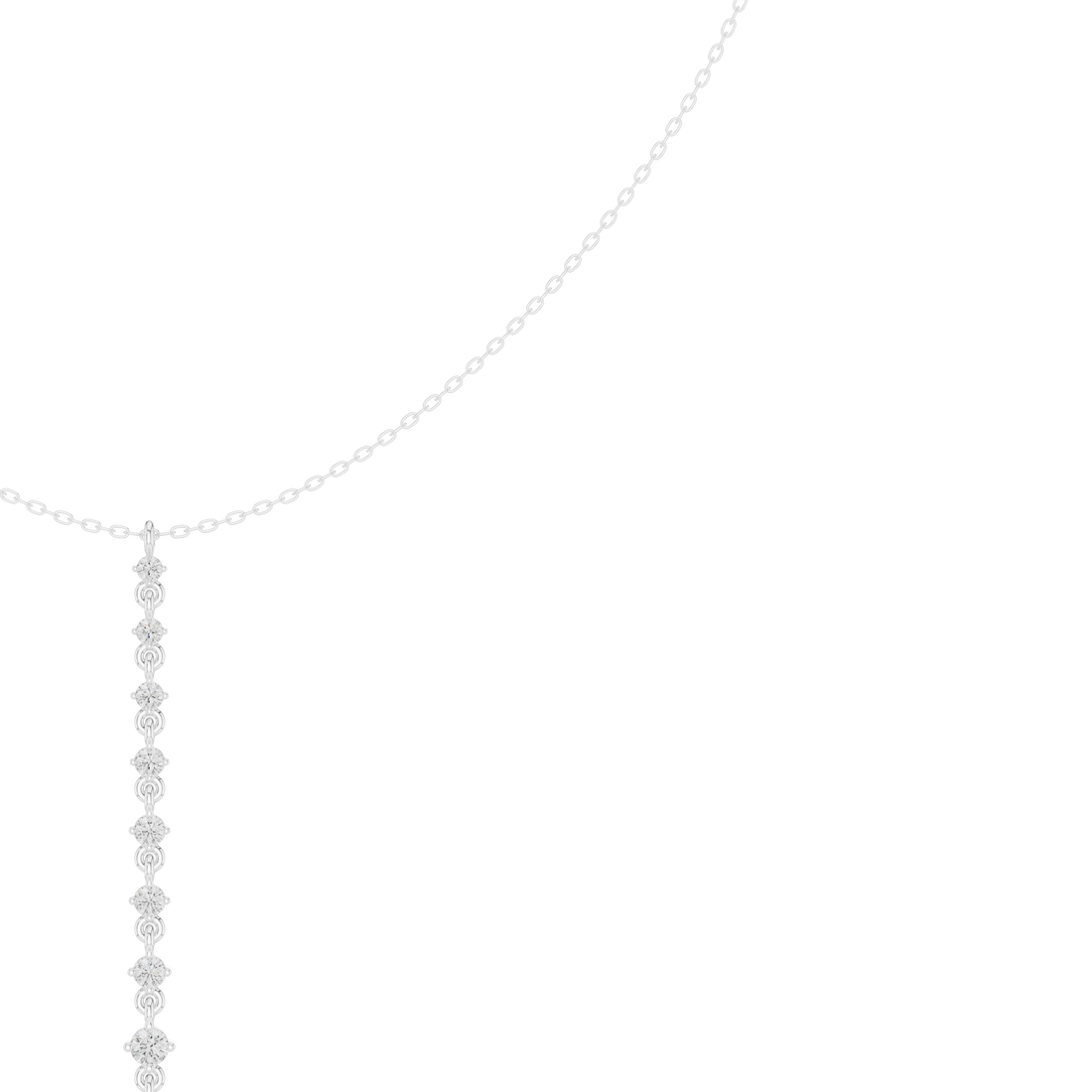 Graduated Drop Pendant Necklace