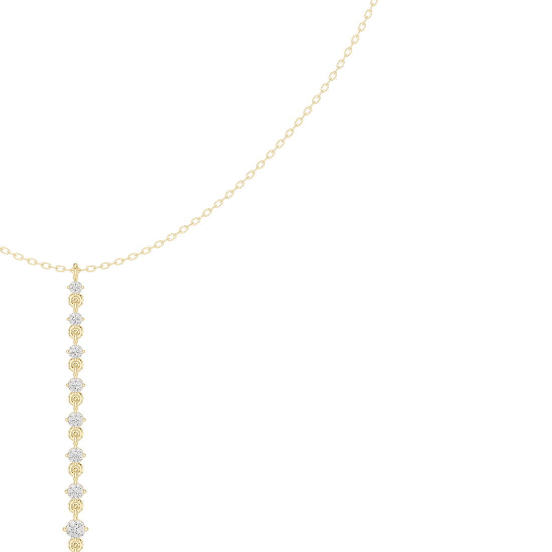 Graduated Drop Pendant Necklace