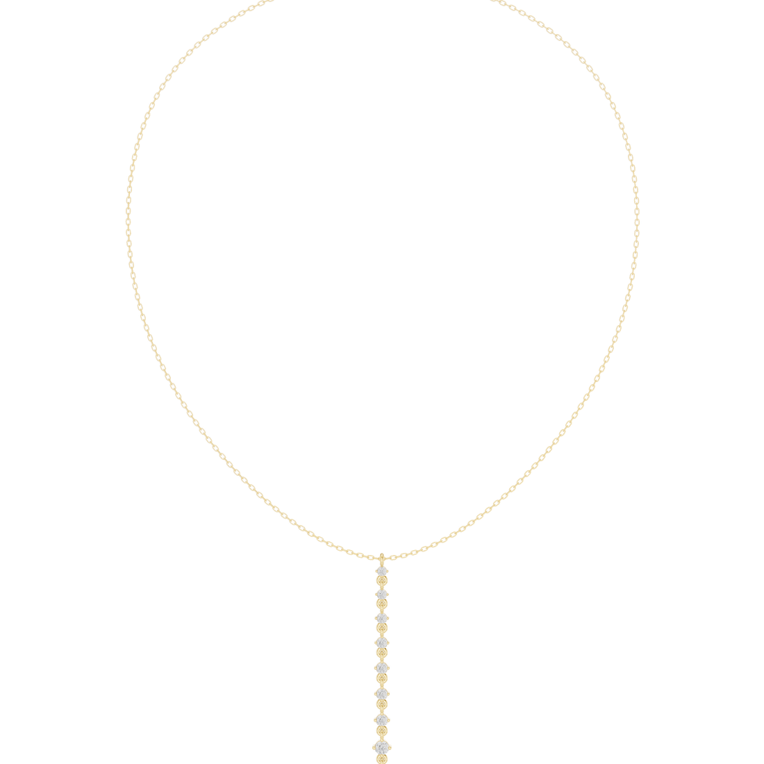 Graduated Drop Pendant Necklace
